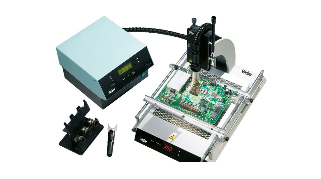 Hot Air Station Set with PCB Holder and Preheating Plate 600W 550°C 230V